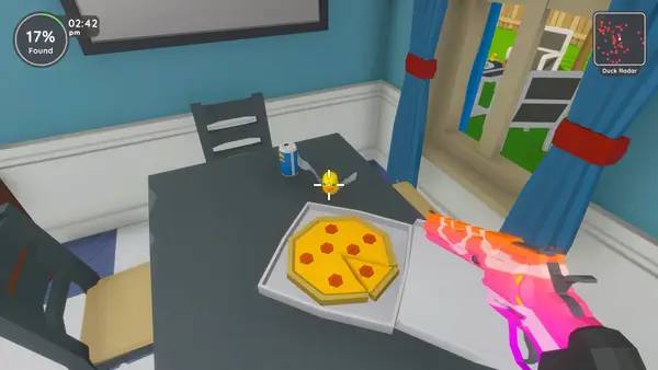 Сцена с применением игровых возможностей Find 100 Ducks and Blast Them!