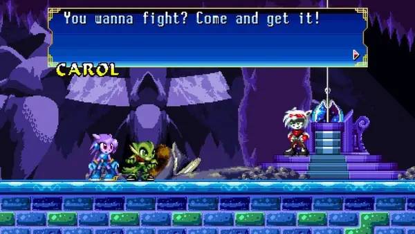 Сцена с применением игровых возможностей Freedom Planet