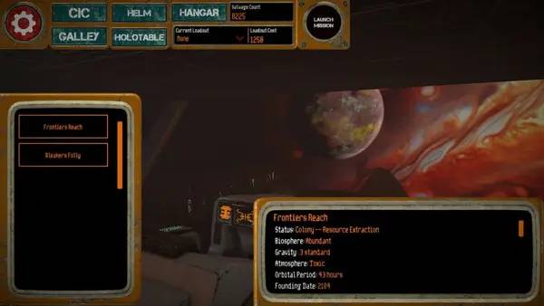 Сцена с применением игровых возможностей Frontiers Reach