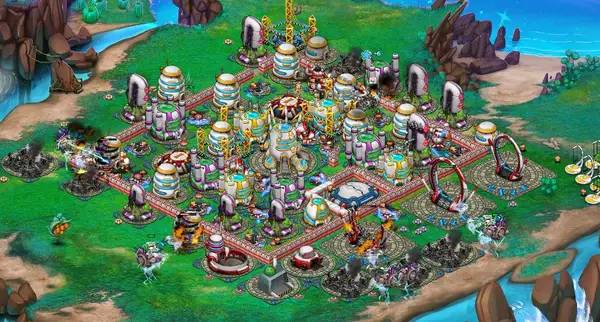 Сцена с применением игровых возможностей Galaxy Life