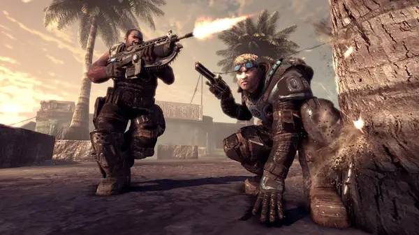 Сцена с применением игровых возможностей Gears Of War 2