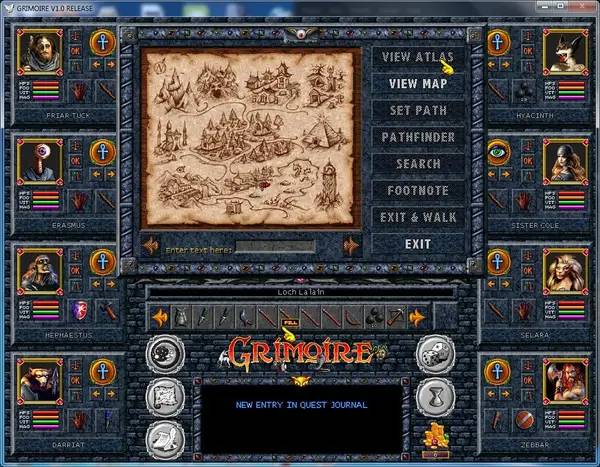 Сцена с применением игровых возможностей Grimoire   Heralds of the Winged Exemplar (V2)