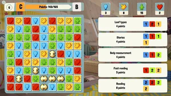 Сцена с применением игровых возможностей Growing Up