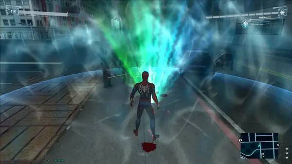 Сцена с применением игровых возможностей ГТА Сан Андреас - Spider-Man Mod