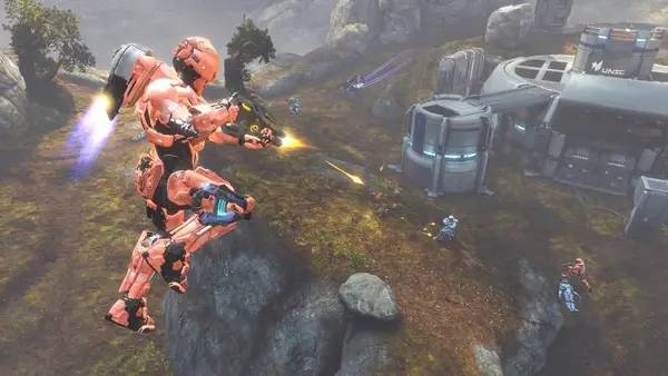 Сцена с применением игровых возможностей Halo 4