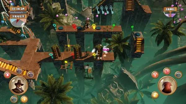 Сцена с применением игровых возможностей Hamilton's Great Adventure