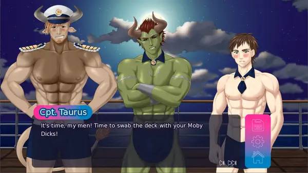 Сцена с применением игровых возможностей Hardcore Cruising A Sci-Fi Gay Sex Cruise!