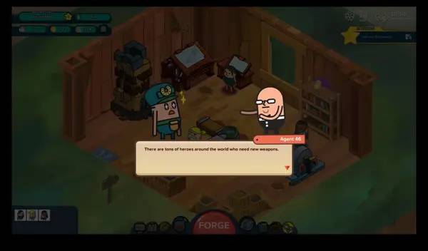 Сцена с применением игровых возможностей Holy Potatoes! A Weapon Shop !