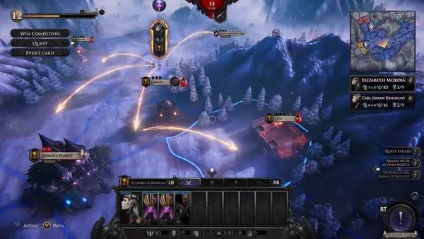 Сцена с применением игровых возможностей Immortal Realms Vampire Wars