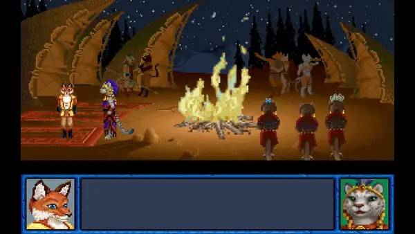 Сцена с применением игровых возможностей Inherit the Earth  Quest for the Orb