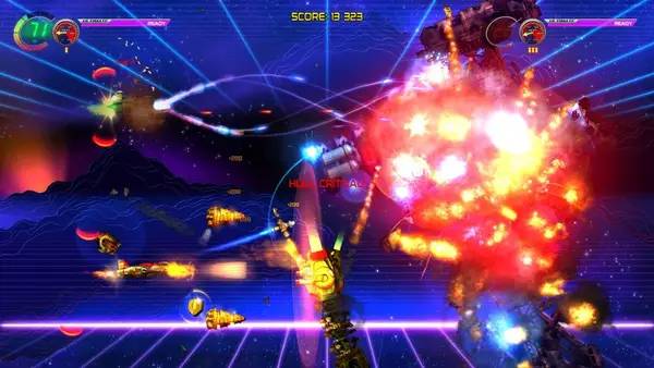 Сцена с применением игровых возможностей Jets'n'Guns 2