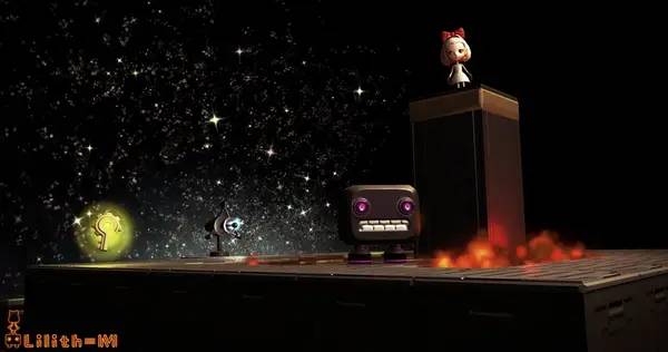 Сцена с применением игровых возможностей Lilith-M