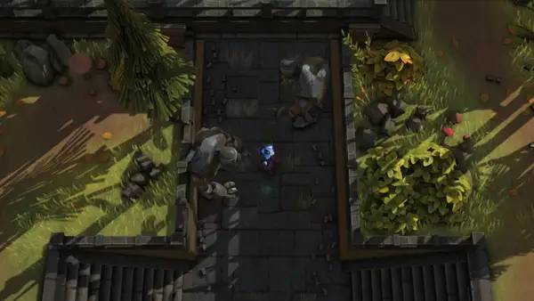 Сцена с применением игровых возможностей Lost God