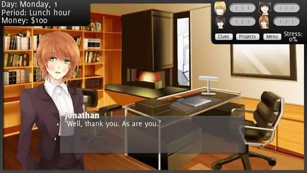 Сцена с применением игровых возможностей Love And Order