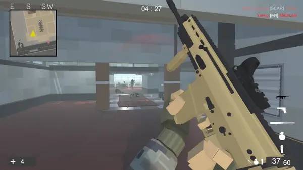 Сцена с применением игровых возможностей Low Poly Forces