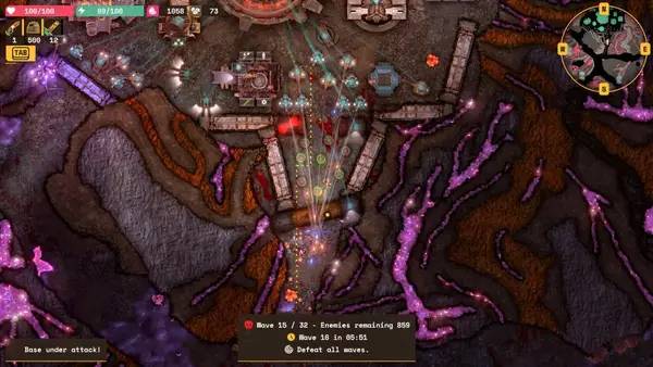 Сцена с применением игровых возможностей Lumencraft