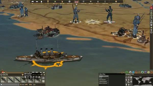 Сцена с применением игровых возможностей Making History  The First World War