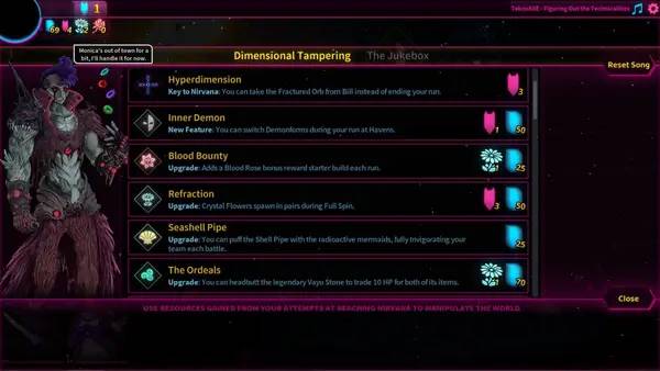 Сцена с применением игровых возможностей Malice and Greed