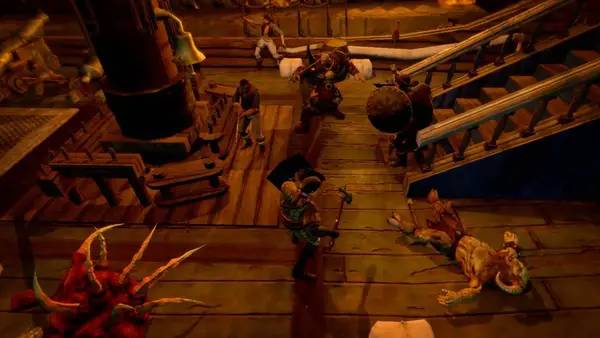 Сцена с применением игровых возможностей Man O' War  Corsair - Warhammer Naval Battles