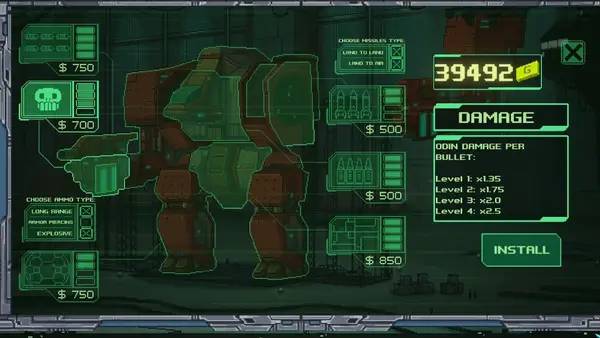 Сцена с применением игровых возможностей Mechs V Kaijus