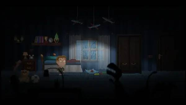 Сцена с применением игровых возможностей Moth Lake  A Horror Story
