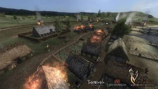 Сцена с применением игровых возможностей Mount and Blade  Warband - Viking Conquest Reforged Edition