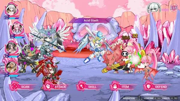 Сцена с применением игровых возможностей My Mad Scientist Roommate Turned Me Into Her Personal Robotic Battle Maiden ! 