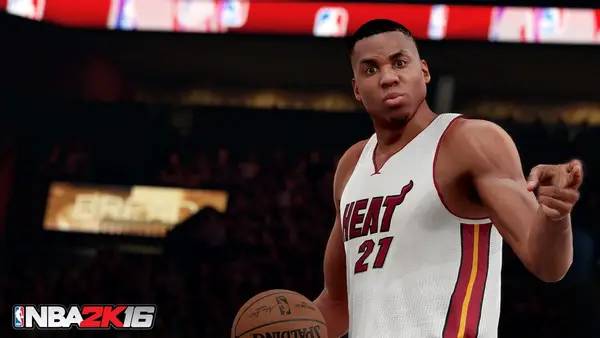 Сцена с применением игровых возможностей NBA 2K16