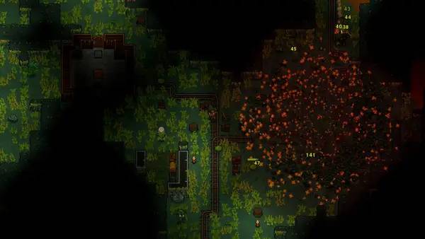 Сцена с применением игровых возможностей Necesse