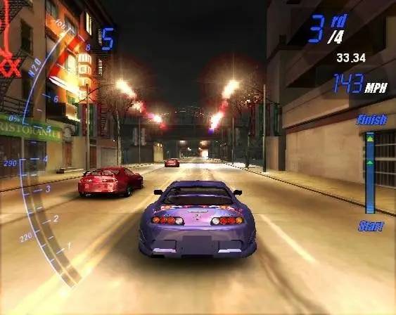 Сцена с применением игровых возможностей Need for Speed Underground