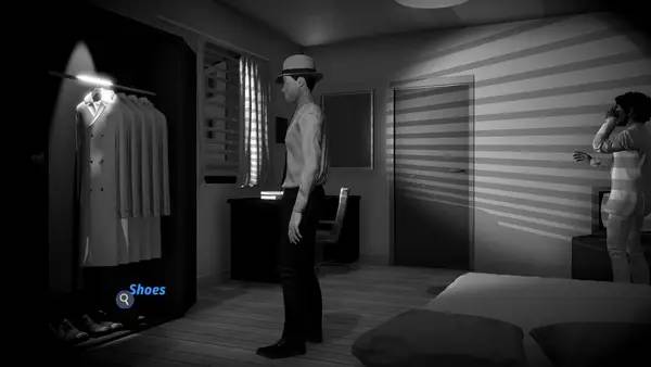 Сцена с применением игровых возможностей Nick Bounty and the Dame with the Blue Chewed Shoe