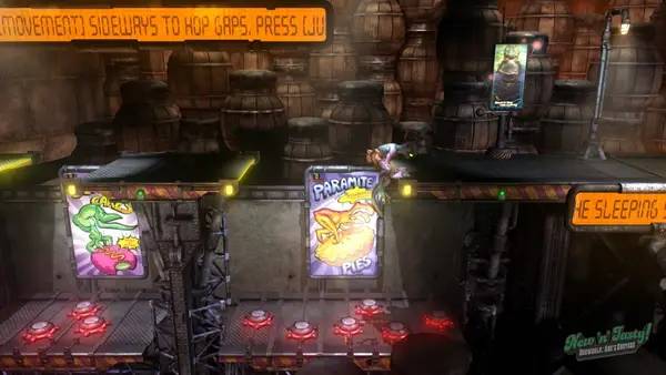 Сцена с применением игровых возможностей Oddworld New 'n' Tasty