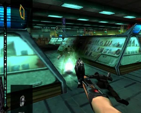 Сцена с применением игровых возможностей Omikron The Nomad Soul