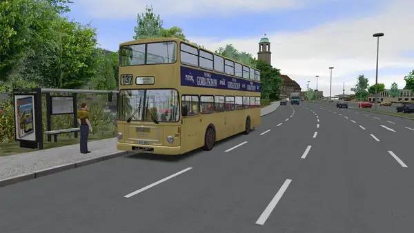 Сцена с применением игровых возможностей OMSI 2 Bus Simulator