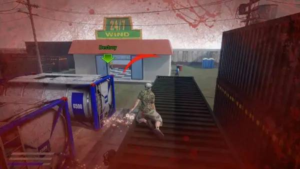 Сцена с применением игровых возможностей One against the wind