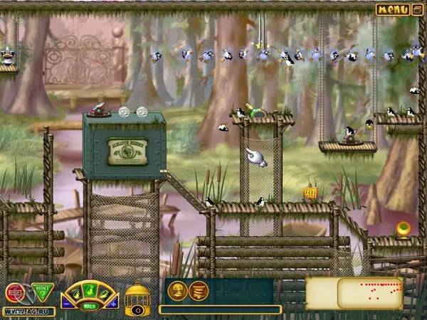 Сцена с применением игровых возможностей Penguins!