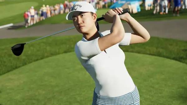 Сцена с применением игровых возможностей PGA TOUR 2K25