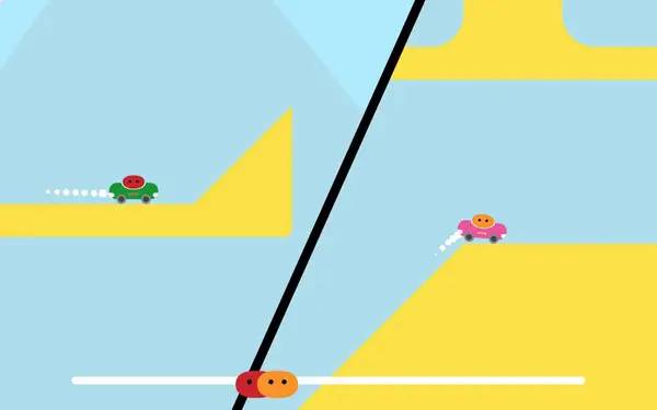 Сцена с применением игровых возможностей Pikuniku