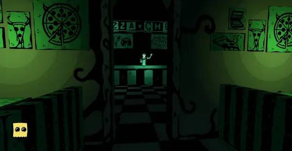 Сцена с применением игровых возможностей Pizza Ghest