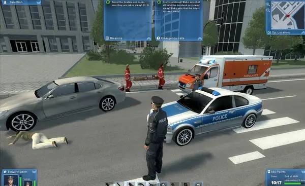 Сцена с применением игровых возможностей Police Force