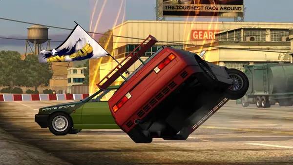 Сцена с применением игровых возможностей Project Torque - Free 2 Play MMO Racing Game