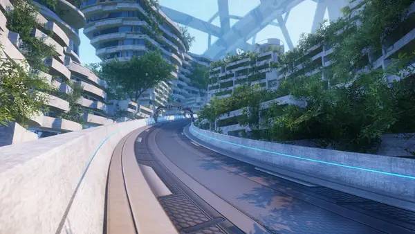 Сцена с применением игровых возможностей Racing Glider