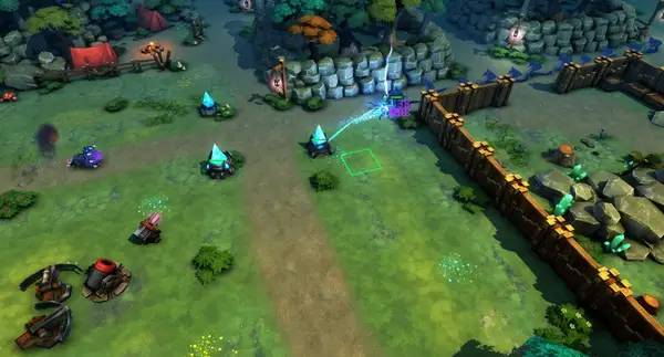 Сцена с применением игровых возможностей Reforged TD - Tower Defense