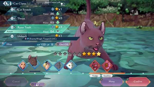 Сцена с применением игровых возможностей SaGa Emerald Beyond