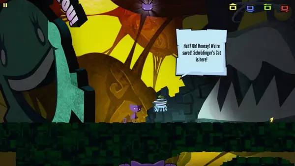 Сцена с применением игровых возможностей Schrodinger's Cat And The Raiders Of The Lost Quark