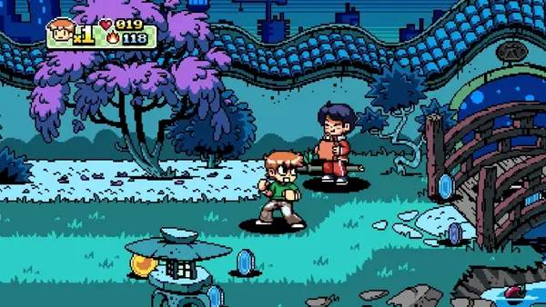 Сцена с применением игровых возможностей Scott Pilgrim vs. The World  The Game – Complete Edition