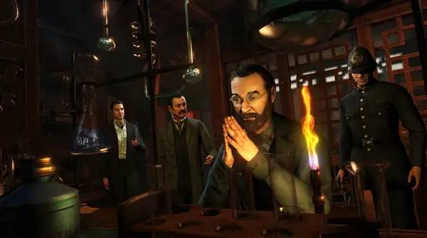Сцена с применением игровых возможностей Sherlock Holmes Crimes and Punishments