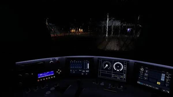 Сцена с применением игровых возможностей SimRail - The Railway Simulator