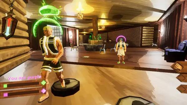 Сцена с применением игровых возможностей Soak and Splash