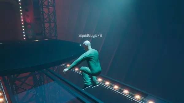 Сцена с применением игровых возможностей SQUID GUYS